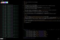 screenshot of my terminal running tmux with neovim and wezterm colors displayed